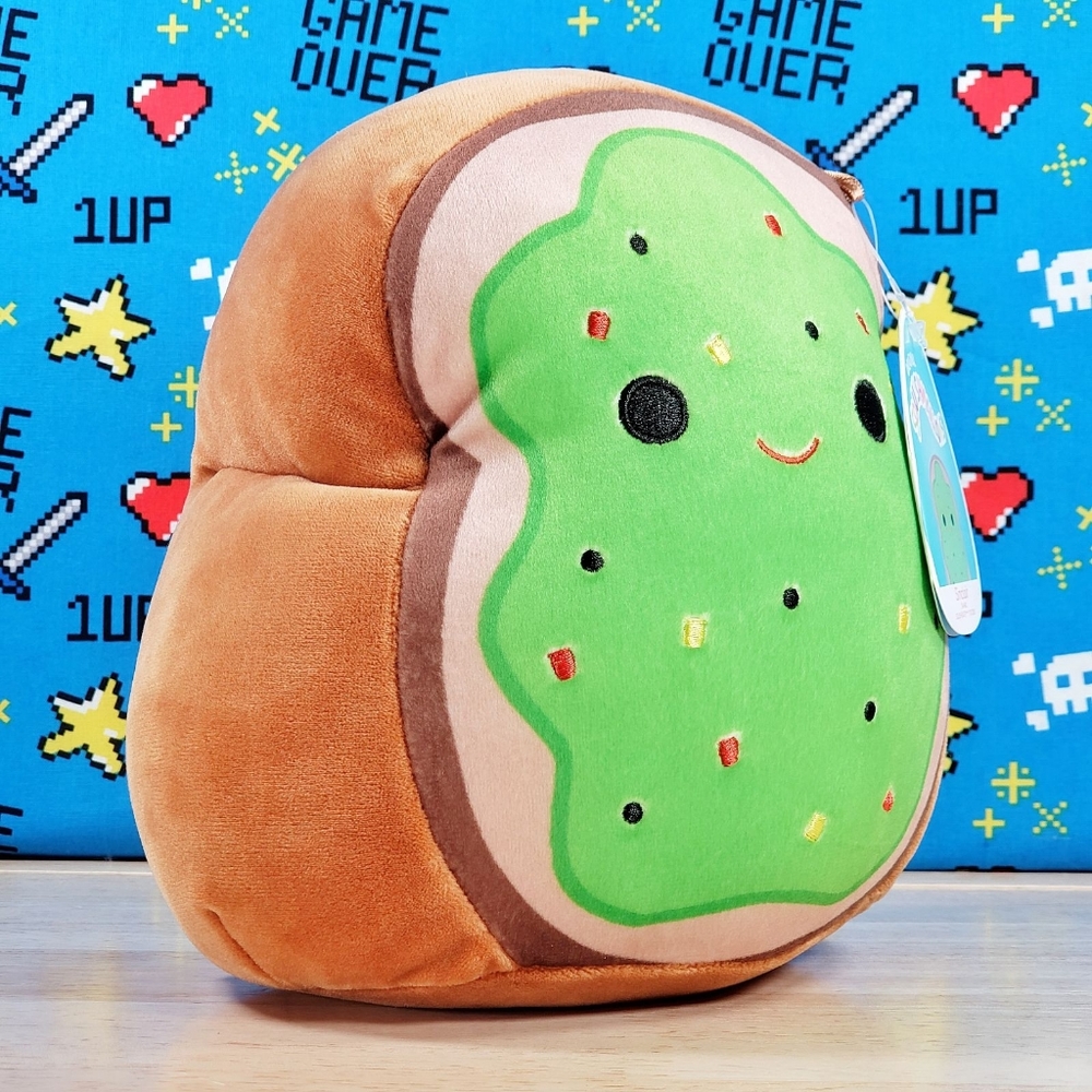 Squishmallow Sinclair the Avocado Toast 8" UltraSoft Stuffed Food Plush Toy NWT - Picture 2 of 12